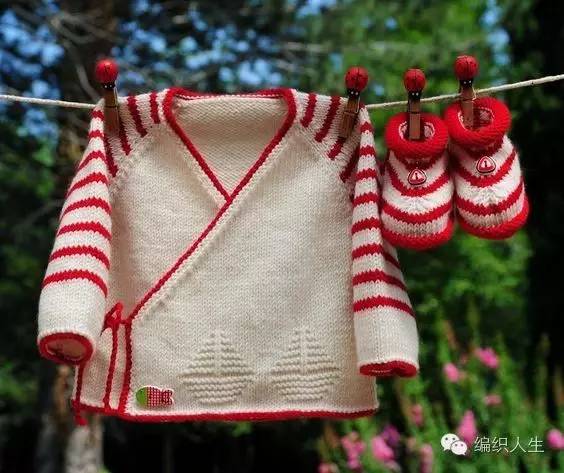 黑白条纹毛衣怎么编织,零线多色拼接毛衣图案
