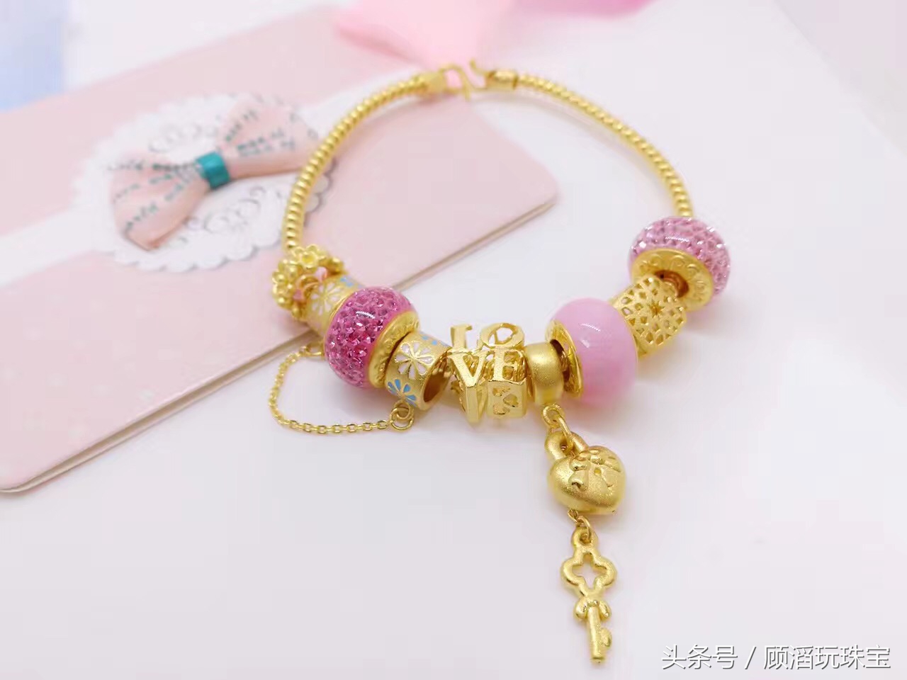手工款黄金潘多拉手链,黄金款潘多拉手链结实么