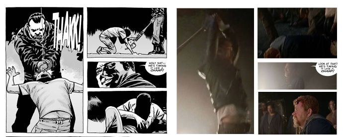 行尸走肉漫画原作与电视剧的分镜对比，还原度好高