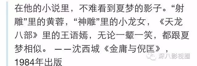 夏梦庸笔下小龙女原型是谁,鲁豫有约夏梦回应小龙女原型