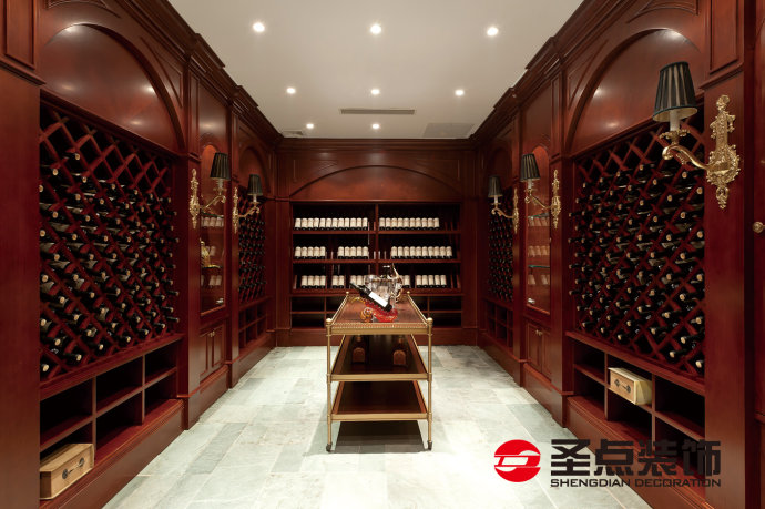 上山间别墅装修效果图,140平米美式轻奢别墅设计图