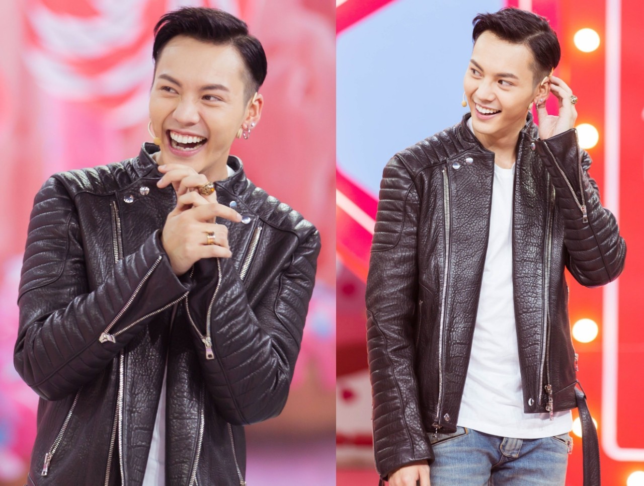 皮夹克祁同伟,赵丽颖穿红色皮夹克超酷