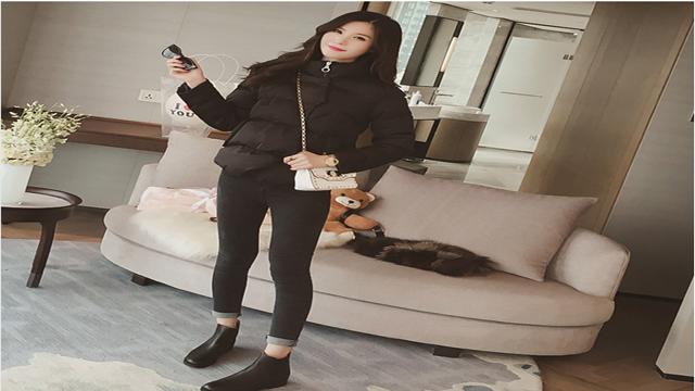 上衣大大大,裤子紧紧紧,秋冬都这么穿~