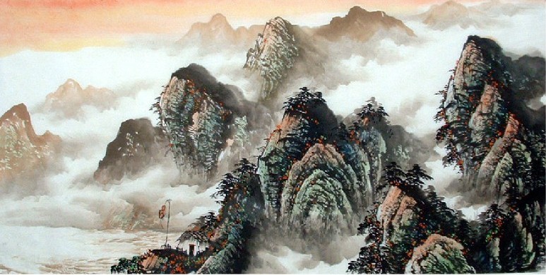 水墨山水画欣赏大全,水墨山水画欣赏贾又福