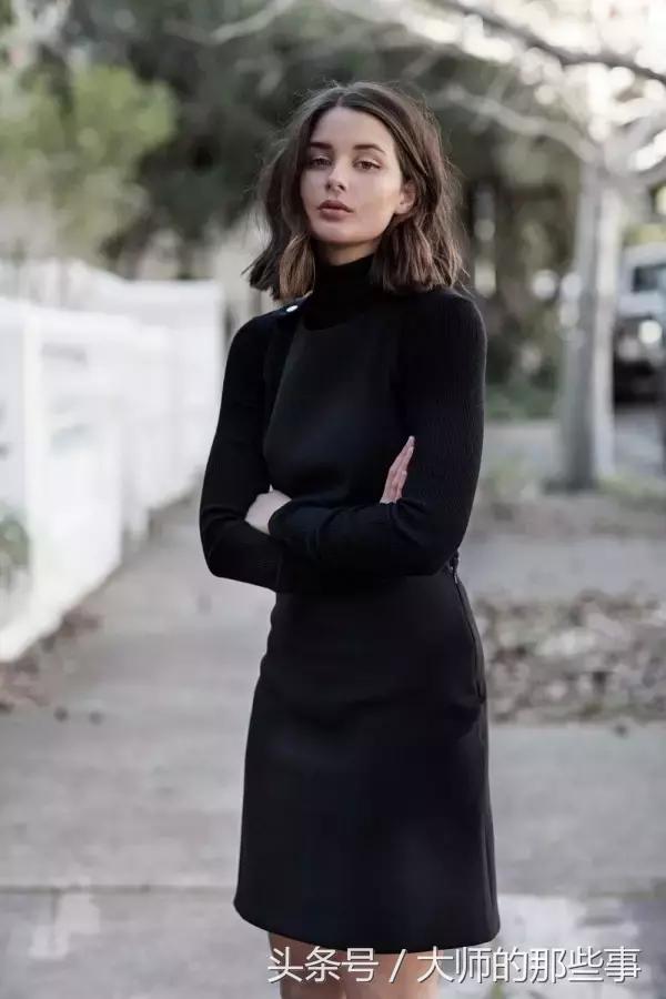 高端黑色蕾丝假高领打底衫,高领打底衫黑色满天星