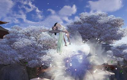 天刀最好看的特效,天刀天青武器外观有特效