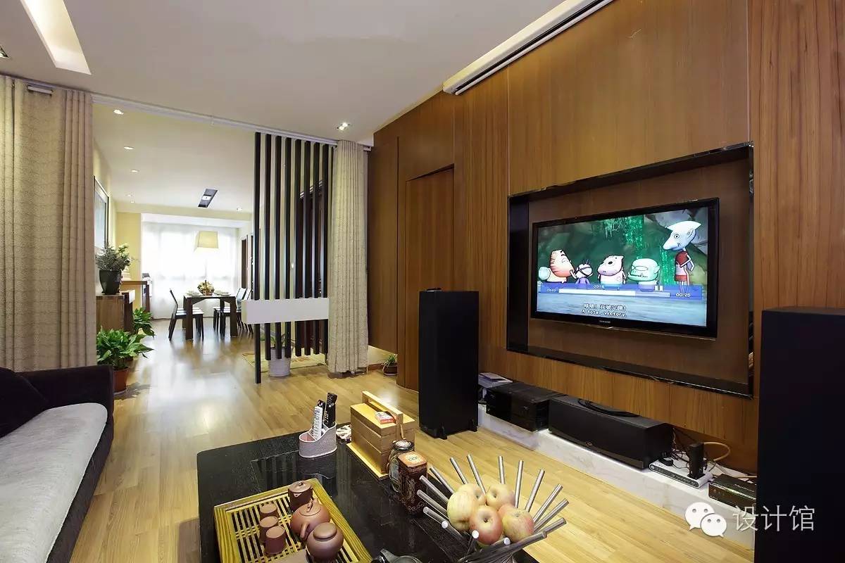 自己动手做木头电视背景墙,用木板做电视墙和电视柜