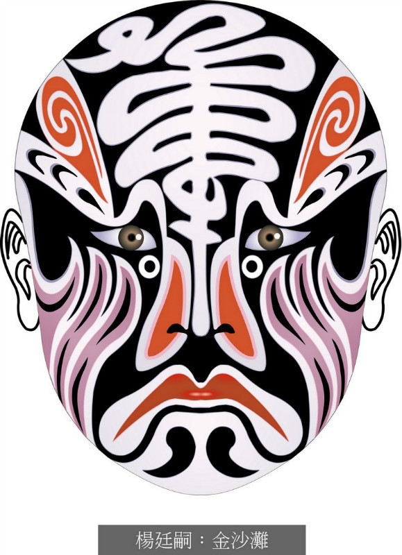 国粹脸谱重组画,国粹创意经典脸谱