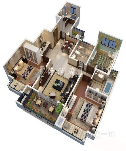 苏州荷澜庭平层,苏州荷澜庭别墅地下室装修