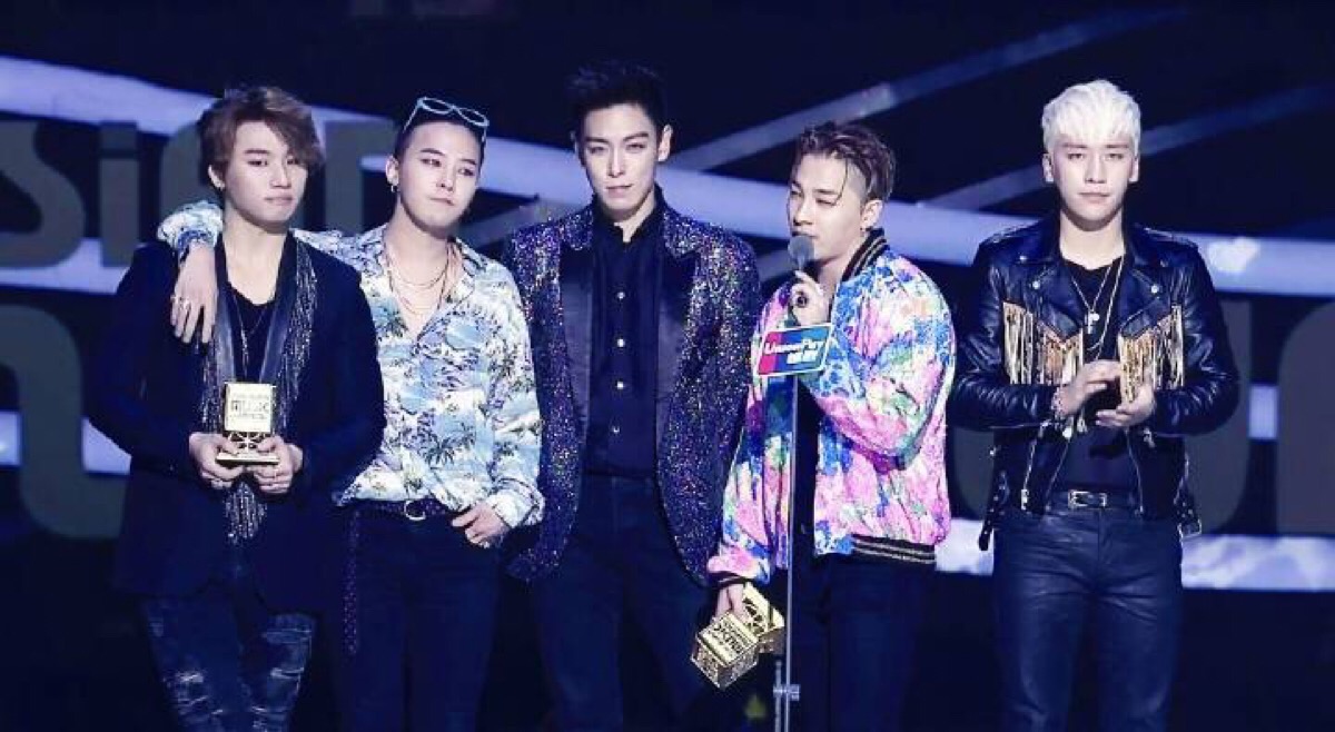 三大男团bigbangexo,exo组合四年连续大赏