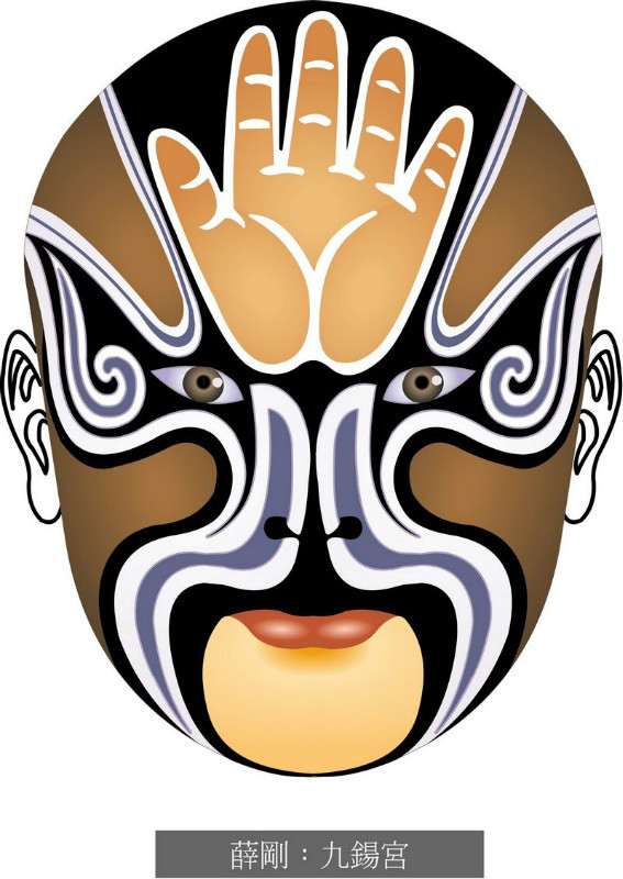 国粹脸谱重组画,国粹创意经典脸谱