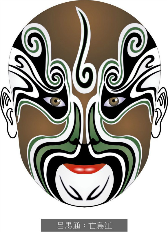 国粹脸谱重组画,国粹创意经典脸谱