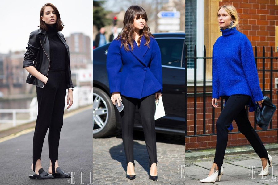 当年的踩脚裤如今正流行分分钟变身街拍达人