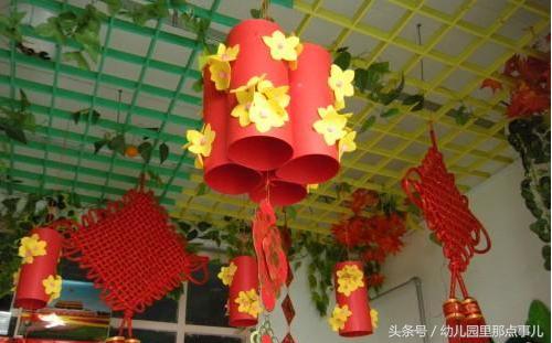 幼儿园新年灯笼吊饰手工,如何做幼儿园手工的新年灯笼