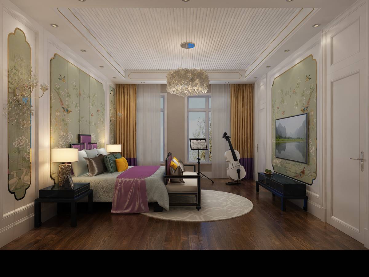 王文泉简欧别墅样板间室内设计,王文泉别墅设计