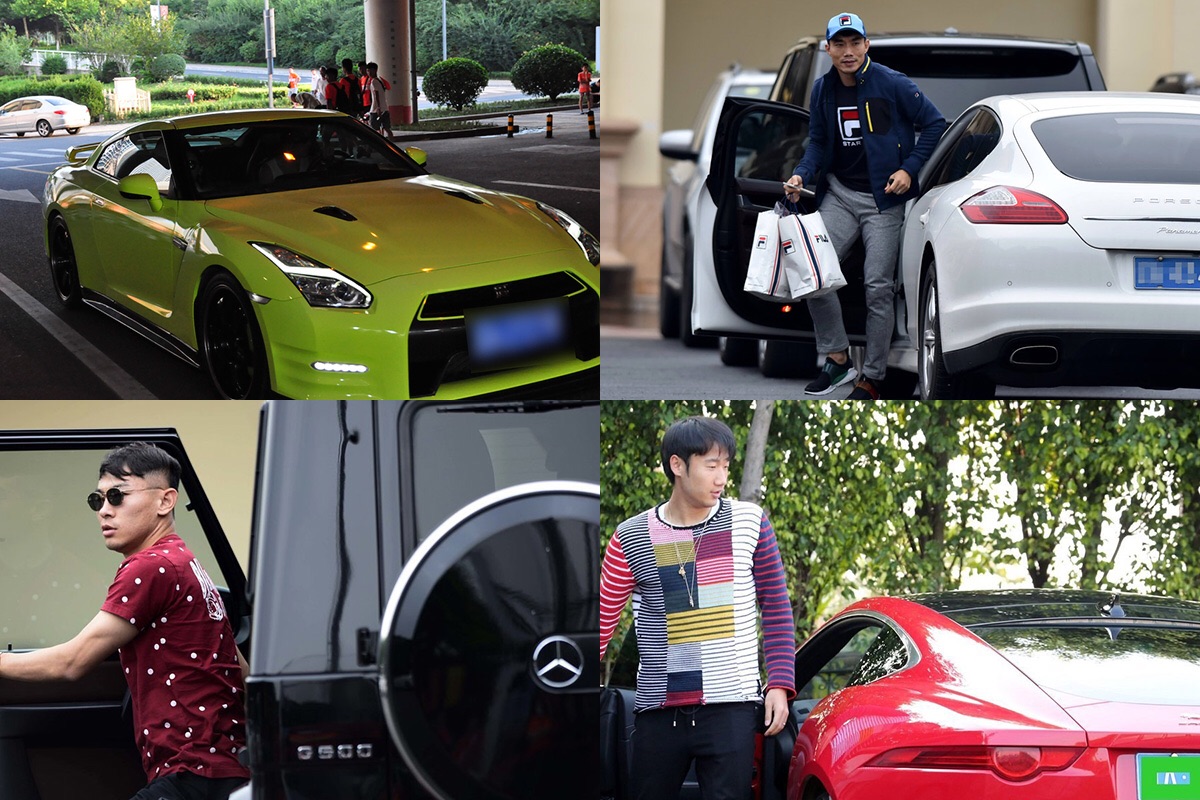中国足球运动员都开什么车,中国男足球员都开啥车