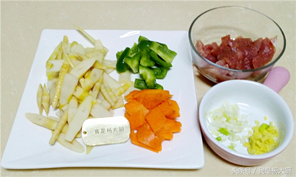 饭店里大厨竹笋炒肉最正宗的做法,家常菜竹笋炒肉的做法开胃下饭