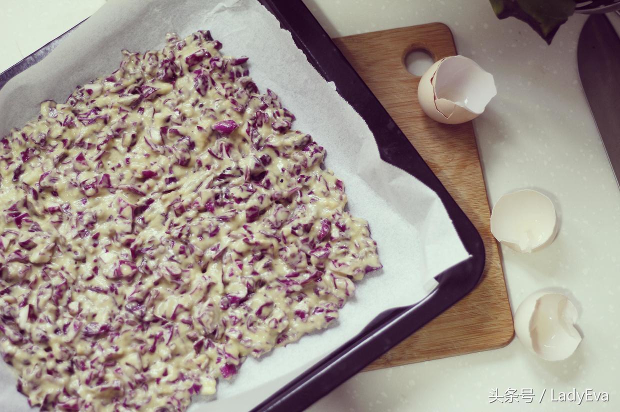 凉拌紫甘蓝清脆爽口健康低脂,紫甘蓝最好吃低脂高蛋白食物