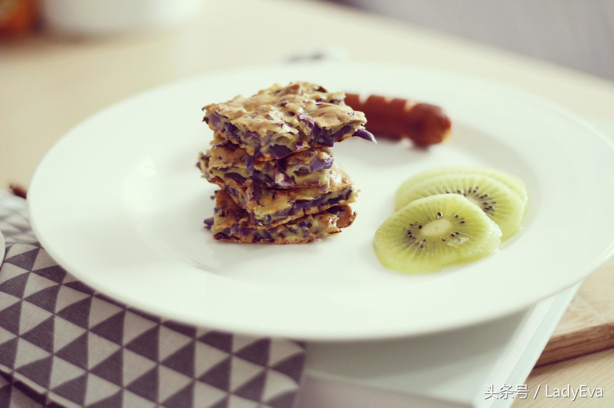 凉拌紫甘蓝清脆爽口健康低脂,紫甘蓝最好吃低脂高蛋白食物