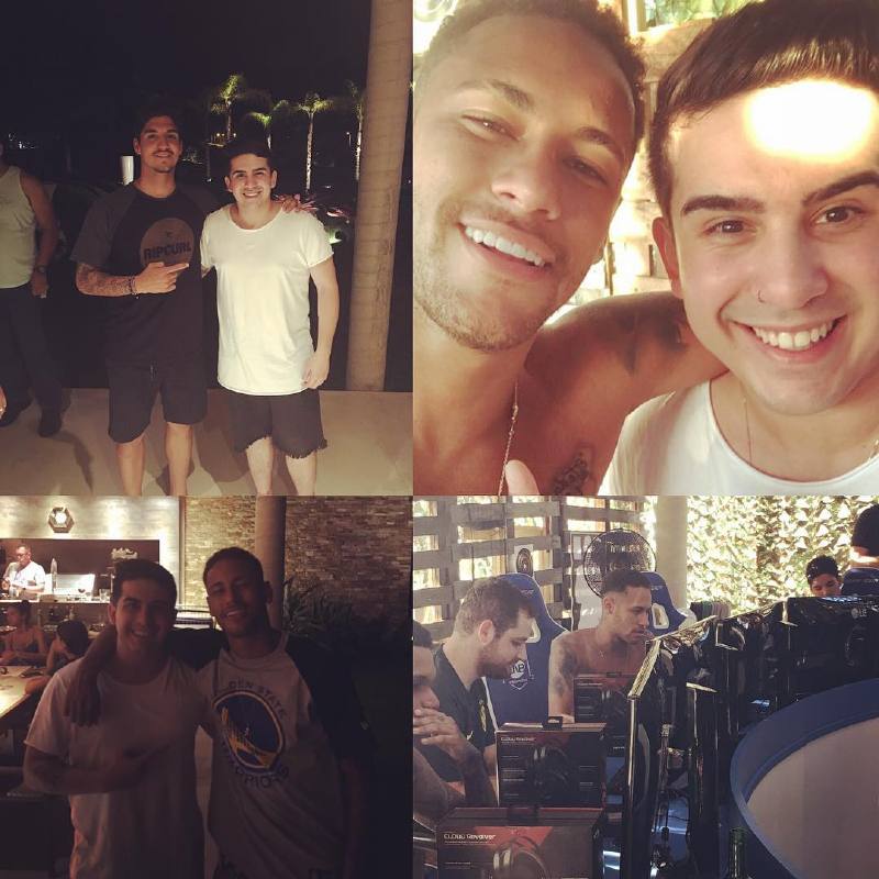 内马尔csgo踢球,足球巨星内马尔竟然喜欢打游戏