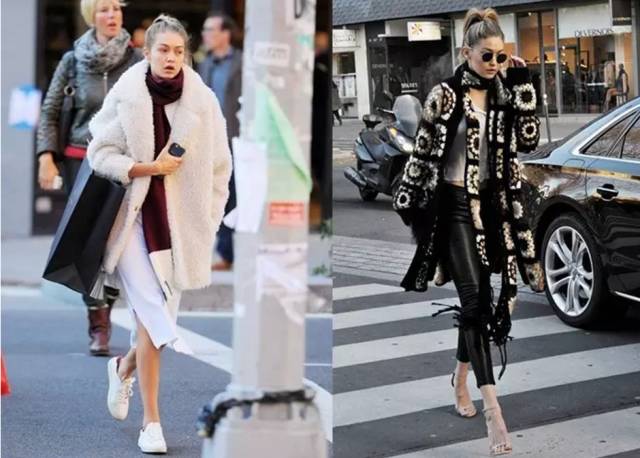 发型跟着风向走,冬天围围巾适合什么发型