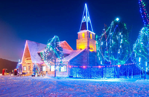 漠河神秘景区,与俄罗斯隔河相望