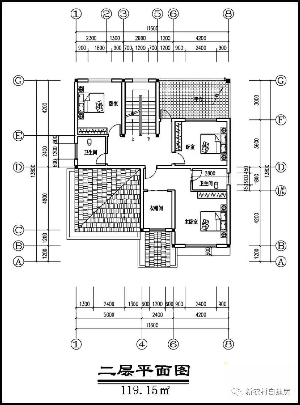 双拼二层兄弟共建房图纸20万以内,20万别墅砖混二层免费图纸