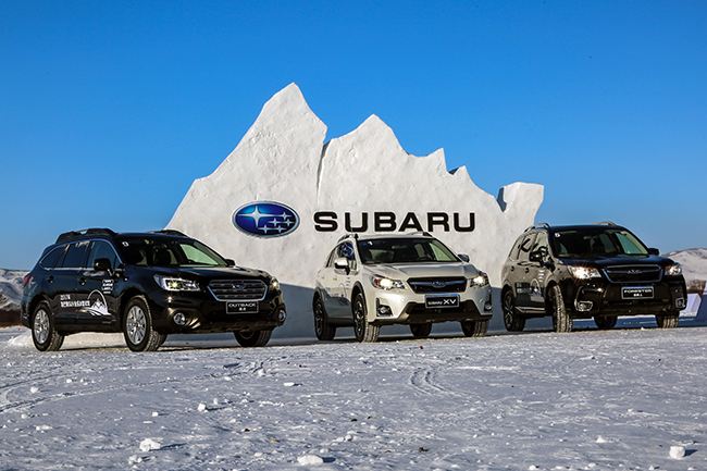 试驾斯巴鲁七座suv2.4l,斯巴鲁冰雪试驾