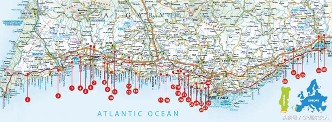 阿尔加维，葡萄酒乡的小球风光