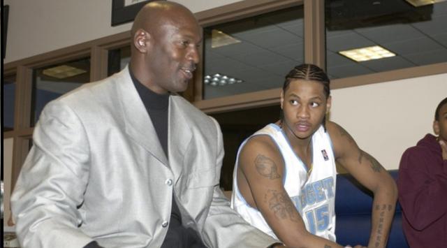 乔丹和艾弗森对位,乔丹和科比詹姆斯还有艾佛森