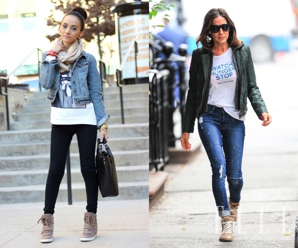 显脚瘦小的运动鞋,最显腿长腿细的高帮鞋