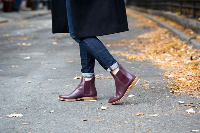冬日穿搭切尔西靴好看吗,高筒切尔西靴冬季搭配