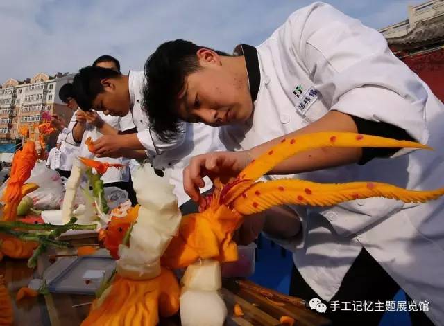 青岛糖球会萝卜雕刻,青岛萝卜糖球会摄影作品