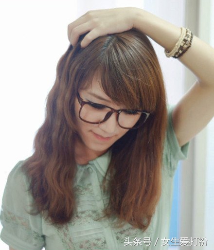 甜美风法式蛋卷头,甜美蛋卷头加头巾