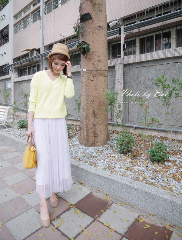 秋冬粉纱裙穿搭,穿搭春天的裙子