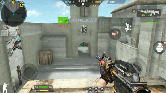 cf手游超实用点位技巧,穿越火线手游沙漠灰b点跳箱技巧