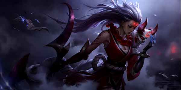 英雄联盟腥红之月皎月原画,腥红之月皎月动态原画