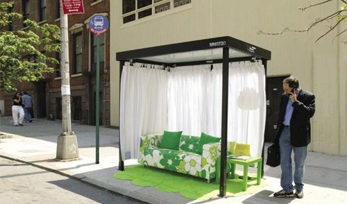 绝妙创意的公交车站