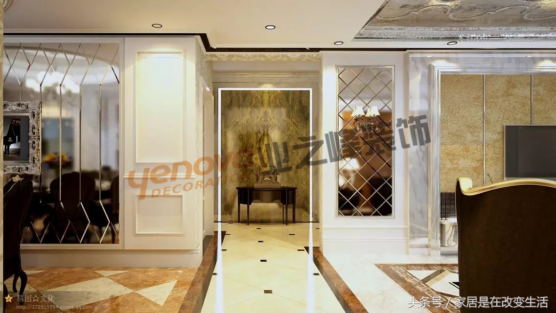 西宁安泰华庭大平层,西宁绿地花都97平装修效果图