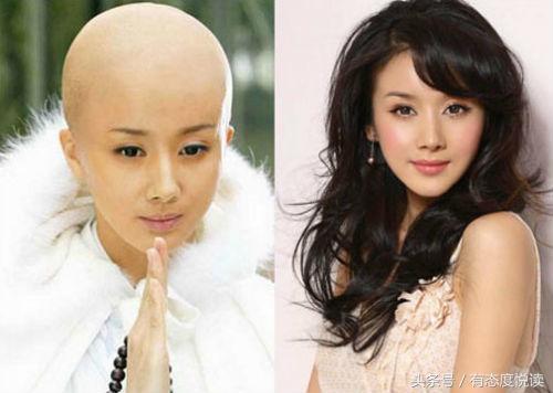 女星光头有惊艳也有惊悚！最美不是范冰冰杨幂而是名不见经传的她