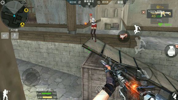 cf手游超实用点位技巧,穿越火线手游沙漠灰b点跳箱技巧
