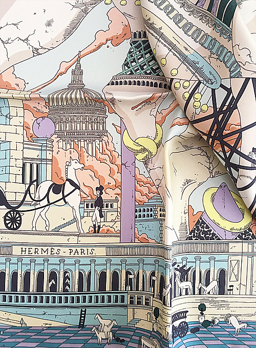 当Hermès丝巾被巨型马城碾压