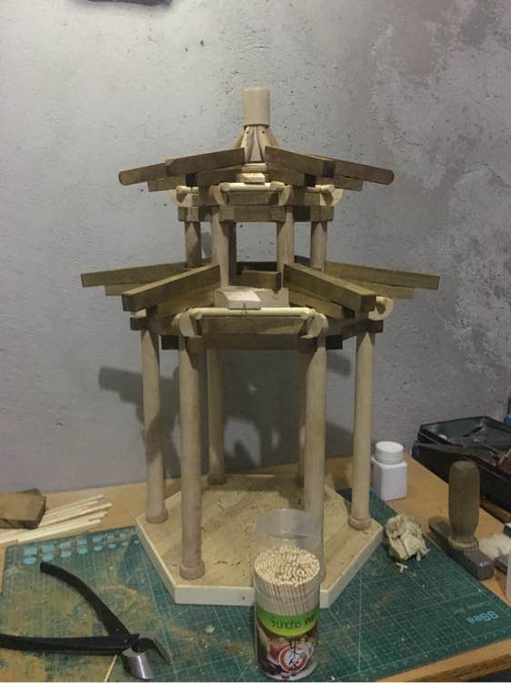 如何用榫卯制作六角凉亭,六角凉亭斜角榫卯