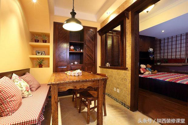 开放式田园风格婚房,小户型现代风格婚房