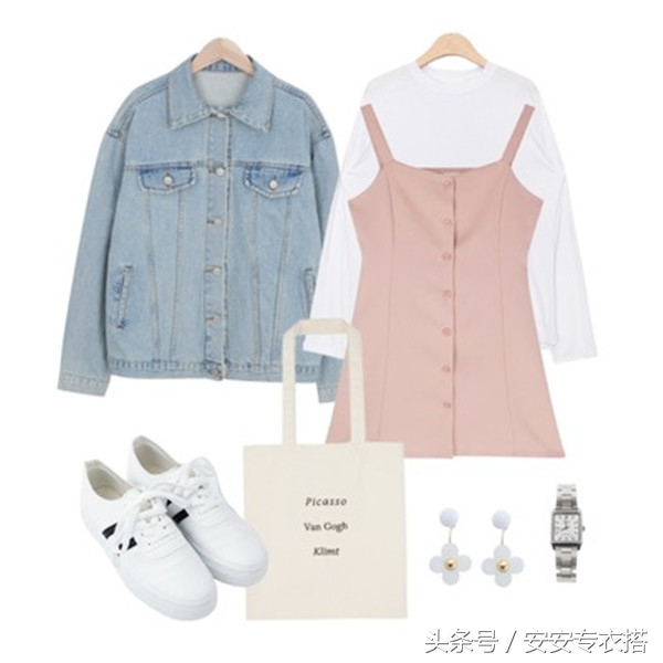 时尚韩版衣服搭配图片2015款,韩国最新春装搭配清新