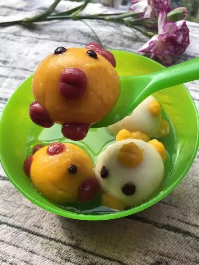 可爱的卡通汤圆做法大全回家做给孩子吃