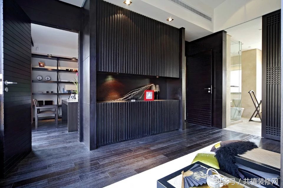 350平米雅致主义装修效果图,湖蓝色系轻奢装修效果图