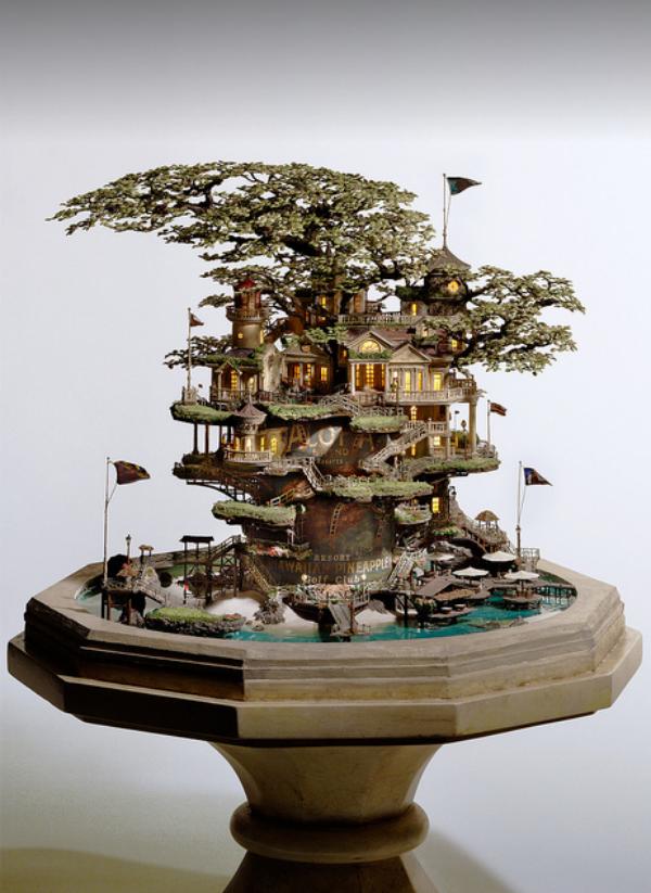 这位迷宫插画师制作的微缩景观让人想住到模型里！