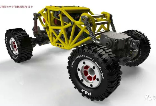 rc遥控车设计图纸模型,rc模型特技大脚车