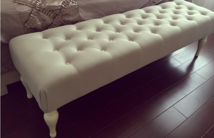 卧室意式极简床尾凳,卧室搭配床尾凳的款式